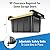 HANDT Overhead Garage Storage Rack, Connectable Heavy Duty Metal Ceiling Rails For Garage Storage Organization Shelving System, Hanging Racks For Tote Containers, Supports Up To 6 Bins, 4 Sets Black