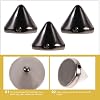 SUPVOX 100Pcs Black Cone Spike Studs 0.39In Punk Rivet Beads for DIY Clothing Accessories Sew-on Spacer Beads for Jackets Shoes Bags Belts and Dog Collars