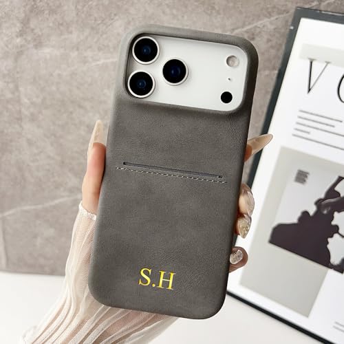 Coque iPhone 17 Pro Max personnalisable cuir rétro mouton antichoc - 5
