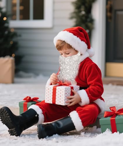 Disfraz completo de Santa Claus para niños talla Medium miniatura 5