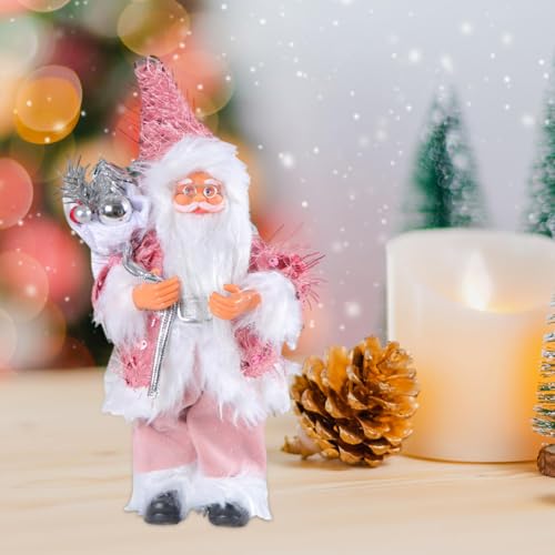 Décoration de Noël rose pour centre de table de fête - 7