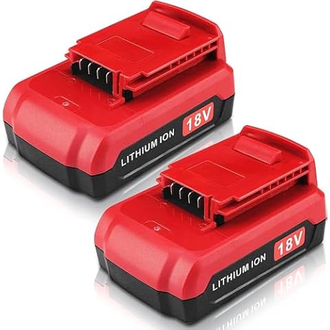 GERIT BATT PC18BLX 18V 3.0Ah Lithium Replacement for Porter Cable 18V Battery Compatible with Porter Cable 18 Volt PC18B PC18BL PC18BLX PCC489N PC188 PCXMVC Cordless Power Tools(Red) Cover