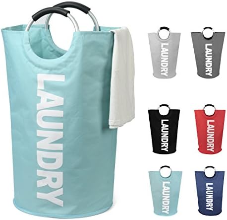 DOKEHOM 160L XX-Large Laundry Basket (7 Colors), Collapsible Laundry Bag, Foldable Laundry Hamper, Folding Washing Bin (Grey, XXL)