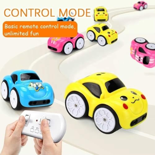Image of Rechargeable Smart Sensor Mini Car for Kids | Magic Induction RC Intelligent Car with Obstacle Avoidance, Music & LED Lights | Pull Back Racing Toy | Educational Gift for Boys & Girls (MULTI COLOR)