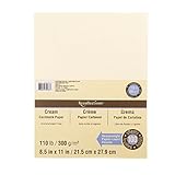 Recollections Cream Heavyweight Cardstock Paper, 8.5" X 11" - 100 Sheets