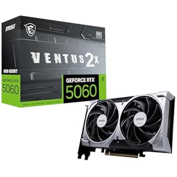 MSI GeForce RTX 5060 Ventus 2X OC (8GB GDDR7/PCI Express 5.0/2535MHz/28000MHz)