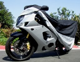 Formosa Covers Deluxe All Season Motorcycle Cover (L). Fits up to 84
