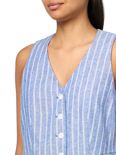 Anne Klein Women's Stripe Button Down Vest3