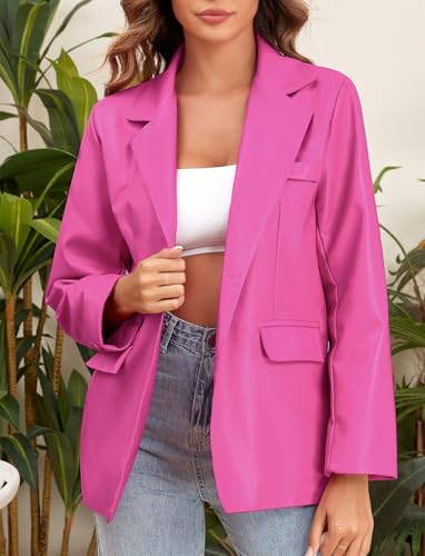 CYCLAMEN 2024 Fall Womens Faux Leather Jacket Blazer Motorcycle Coats Winter Outfits Clothes2