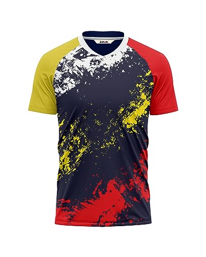 Image of Inkholic Mens Round Neck Half Sleeves Football Jersey and Shorts Set,