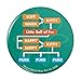 Big Bang Theory Soft Kitty Flow Chart Pinback Button Pin