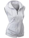 Hina Amano Cosplay Guide: Weathering With You Costume 2 White Sleeveless Zip Hoodie