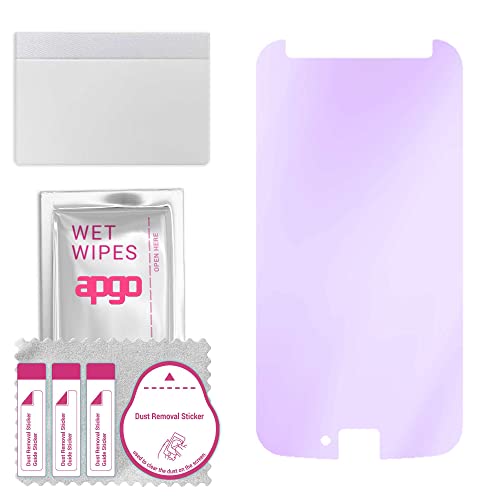 apgo Protector de pantalla Anti-Blue Hybrid Glass 9H para Motorola Moto X4