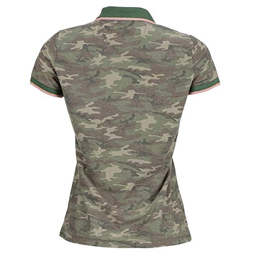 Camisa Polo Seeder Feminina Camuflada Verde