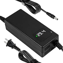 29.4V 2A Lithium Battery Charger DC 1 Prong 5.52.1mm Connector for 7s 24v Li-ion Batteries Pack,24 Volt Power Supply Adapter with Built-in Fan