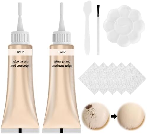 Skórzana pasta naprawcza, 2 x 20 ml krem naprawczy do skóry, zest...