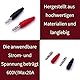 agogue 24 Stück Bananenstecker, Bananenstecker Lautsprecher Sehr Langlebig, Bananenstecker 4mm Breites Anwendungsspektrum, Banana Plug Für Kabel Boxen Endstufen Receiver Stereoanlagen (Schwarz + Rot)