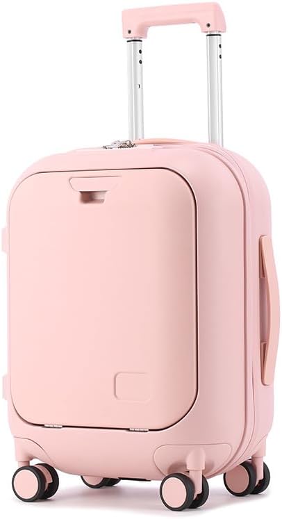 Skycare Carry On Luggage, Durable Hardside Suitcases with Front L...