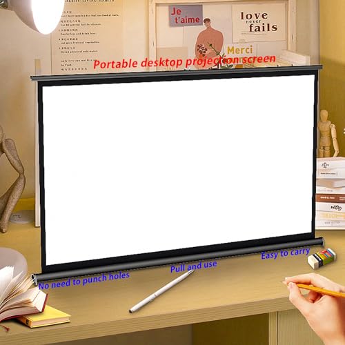 Pantalla de proyección manual portátil de 46" 16:9 miniatura 4
