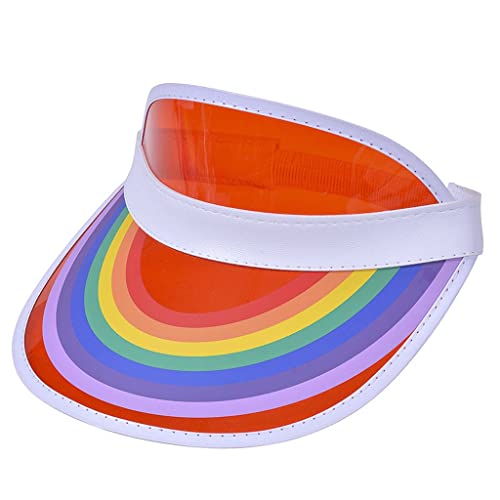 Casquette de soleil arc-en-ciel visière transparente anti-éblouissement pour conduite
