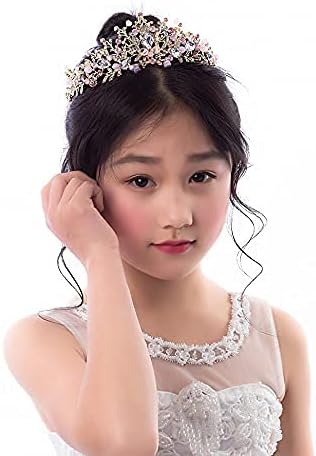 Miniatura 7 de Corona de novia Tiara de boda Joyería nupcial Niña Tocado Princesa Lujo Elegante Para Cumpleaños Quinceañera Desfile Prom