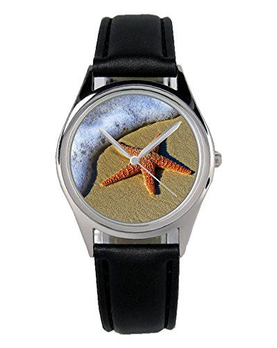 KIESENBERG Armbanduhr Maritim Nord Ostsee Urlauber Geschenk Artikel Idee Fan Damen Herren Unisex Analog Quartz Lederarmband Uhr 36mm B-2794