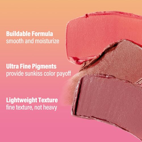 CARSLAN Sun Kissed Blush & Bronzer Stick for Cheeks Lips & Eyes, Long-Lasting Matte Cream Makeup Blush Stick, Blendable & Vegan, Natural Glow for All Skin Tones, Shade 01 Morning, 0.21 oz — view 4