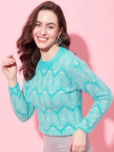 Image of Modeve Round Neck Casual Women Sweater||Winterwear|| Teal