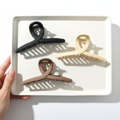 Image of Hair Claw Clips for Women and Girls | T-Clip Large Size 3 Pcs