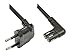 Produktbild Kabelmeister Euro-Netzkabel - 3 m für SONOS Play 1 und 5 - Netzstecker (90° gewinkelt) an Euro 8 Buchse (90° gewinkelt) - für Smart TV, Spielekonsole, Radio, Rasierer, Schwarz