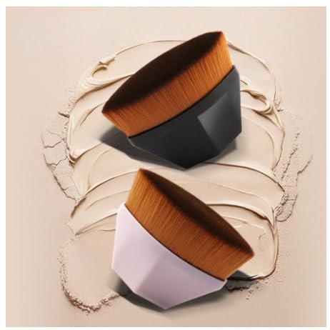 Pincel Mágico Hexagonal Base Maquiagem Tiktok Flawless Brush,mágico, cremosos ou em pó de forma impe