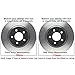Detroit Axle - Brake Kit for Chevrolet Malibu HHR Pontiac G5 G6 Saturn Aura Drilled and Slotted Disc Brake Rotors Ceramic Brakes Pads Replacement : 11.65