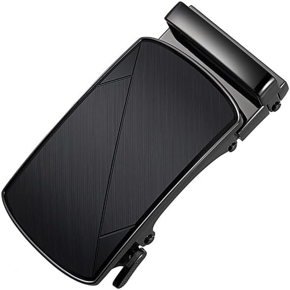 Brushed Texture Men's Metal Belt Buckle Versatile Replacement for Business Leisure