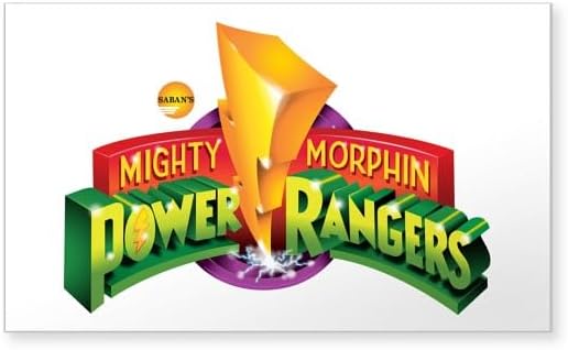 CafePress Classic Power Rangers Logo Rectangle Bumper Sticker Car Decal
