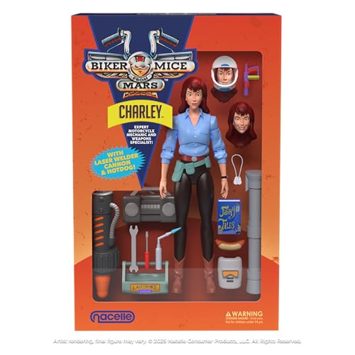 Biker Mice From Mars, Charley, 7-Inch Scale, Collectible Action Figure