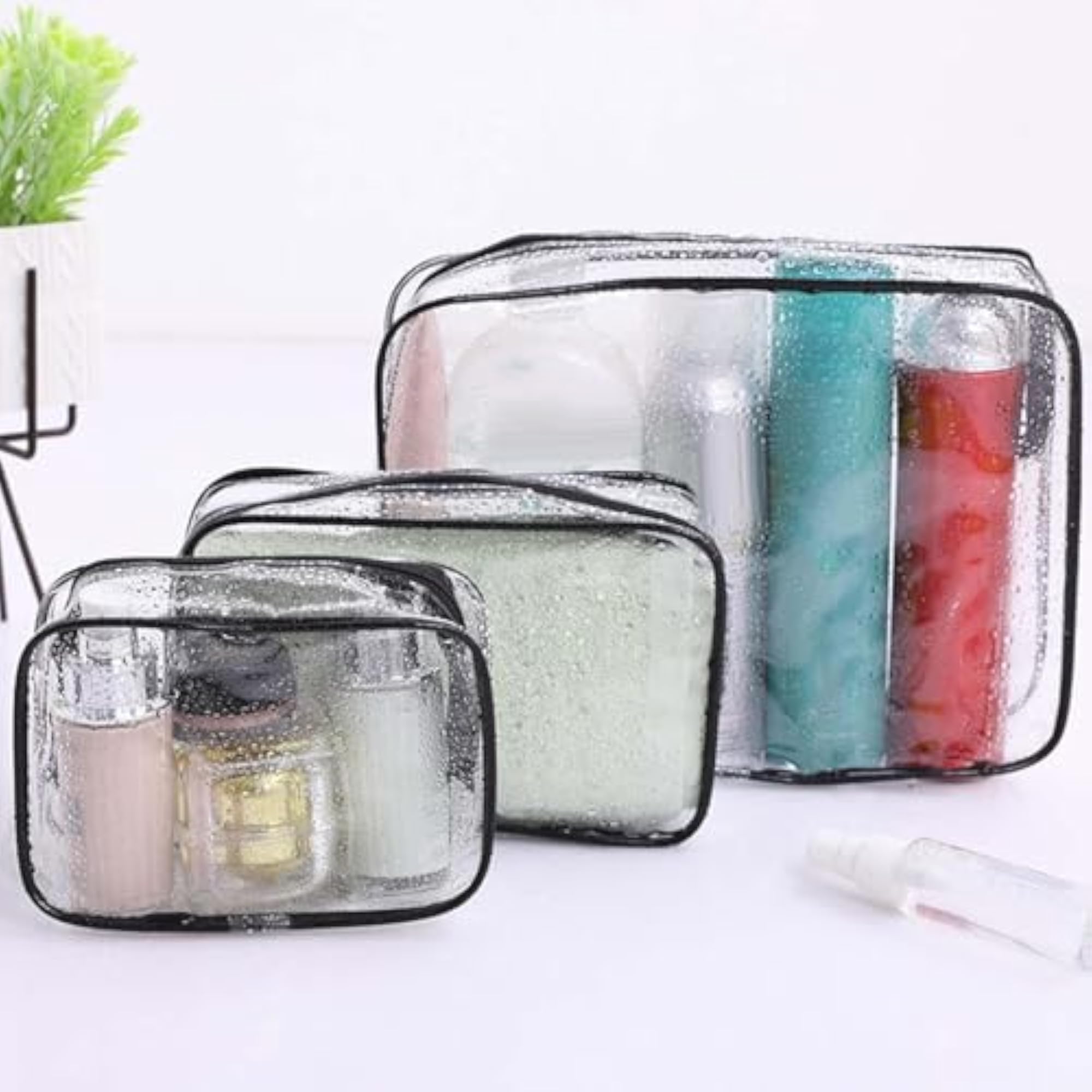 Clear Toiletry Bag Transparent Cosmetic Bag for Vacation