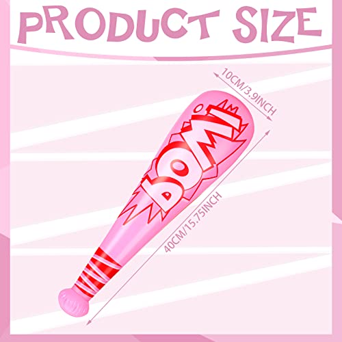 4 Pack Pow Inflatable Baseball Bats Inflatable Toy Bat Baseball Party Decorations Baseball Party Favors Carnival Prizes Baseball Theme Party Supplies Pre Kindergarten Toys For Party (Novelty Style) #TOP2