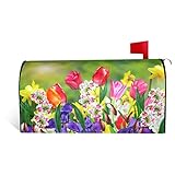 Chayber Mailbox Covers Magnetic Spring Summer Flowers Mailbox Cover Magnetic Daffodils and Tulips Ga