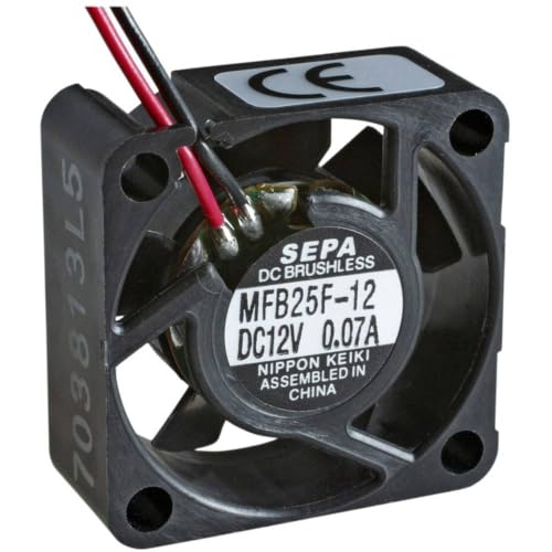 Sepa Mfb25F12 Ventilatore Assiale 12 V/Dc 4,2 M³/H (L X P X A) 25 X 25 X 10 Mm