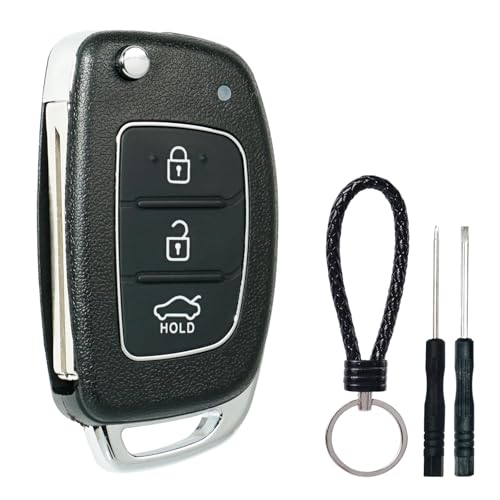 SUPALAND Coque Clé Compatible pour Toyota Yaris Prado Corolla Celica RAV4 Avensis Land Cruiser TéLéCommande Conque Voiture 3 Boutons RéTractables avec Lame