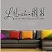 ZYkang Adesivi murali Arte Islamica Kalima La ilaha illa Allah Muham Calligrafia araba Adesivo in Vinile Decorazione per la casa Soggiorno 58X18CM