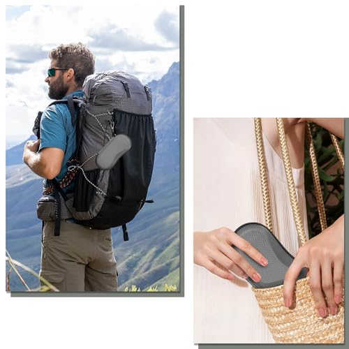 Image of FINTIE Sunglasses Case, Hard EVA Shell Shockproof Sport Glasses Case with Metal Carabiner Travel Zipper Eyeglasses Holder