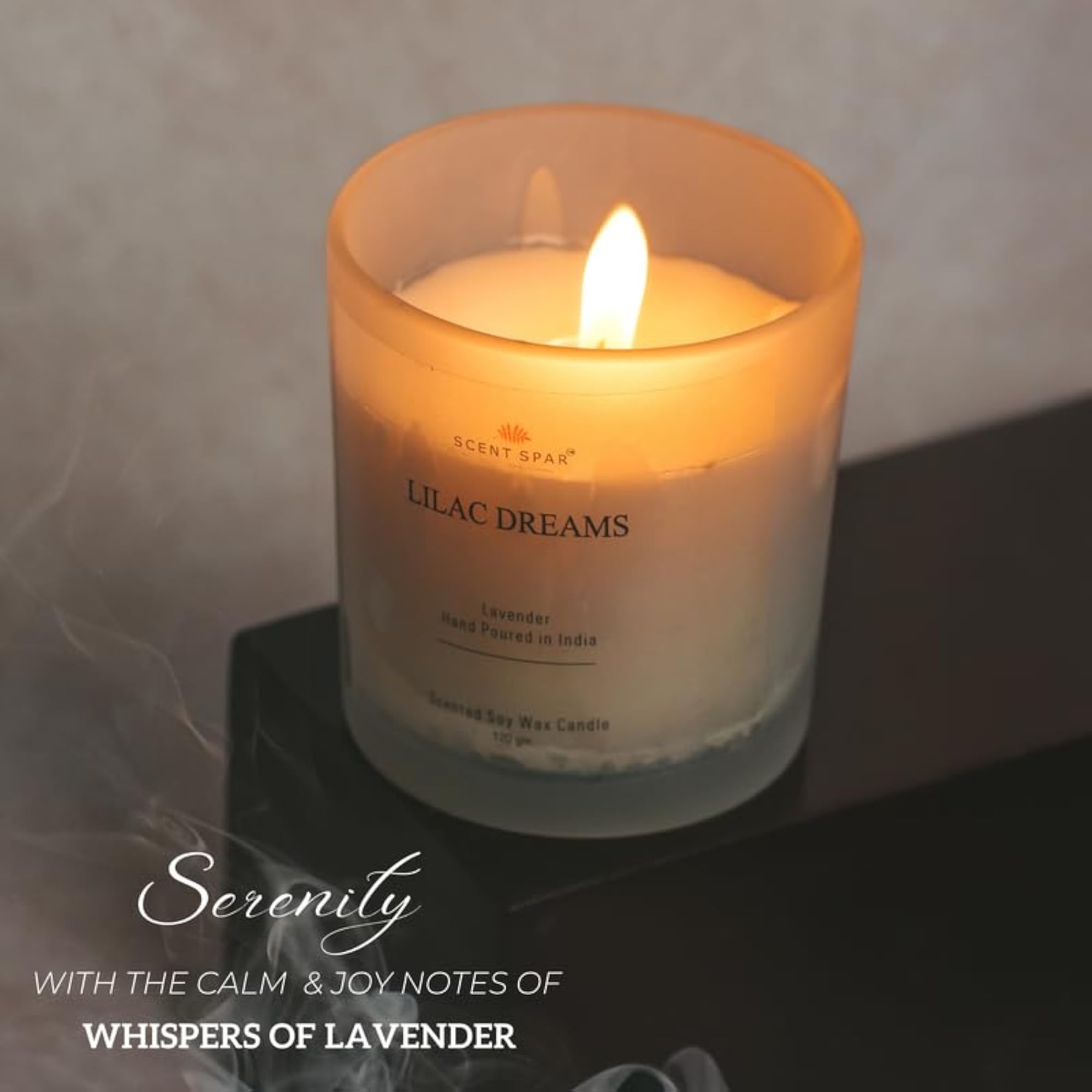 Lilac Dreams Scented Candle, Decorative Jar Candle