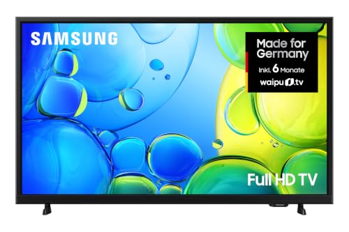 Samsung Full HD F6009F FHD 40 Zoll, HDR 10+, PurColor für realitätsnahe Farben, OTS Lite für einen virtuellen Sound, Q-Symphony, Gaming Hub, Google Assistant, AirPlay, kostenlos 900 Sender mit TV Plus