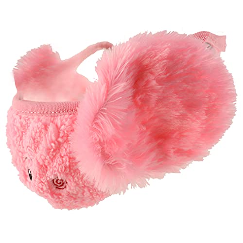 Image of Trendy Apparel Shop Kids Winter Animal Face Breathable Bear Fur Mask & Earmuffs