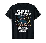 Dackel Glitzer Hundehalter Geschenkidee Dachshund Hunde Fun T-Shirt