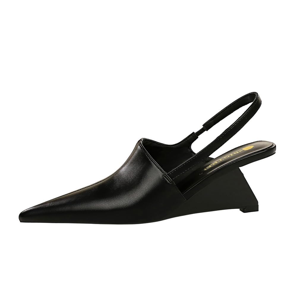 Gerrit Women's Pointed Toe High Heel Shoes,Women Stiletto High High Heel Open Toe Sandals Ankle Strap Slingback Wedding Party Dress 7CM Heels Shoes2