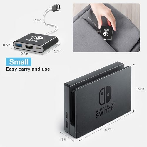 BIYTC Switch TV Dock Compatible with Nintendo Switch 1 Switch 2 - 2