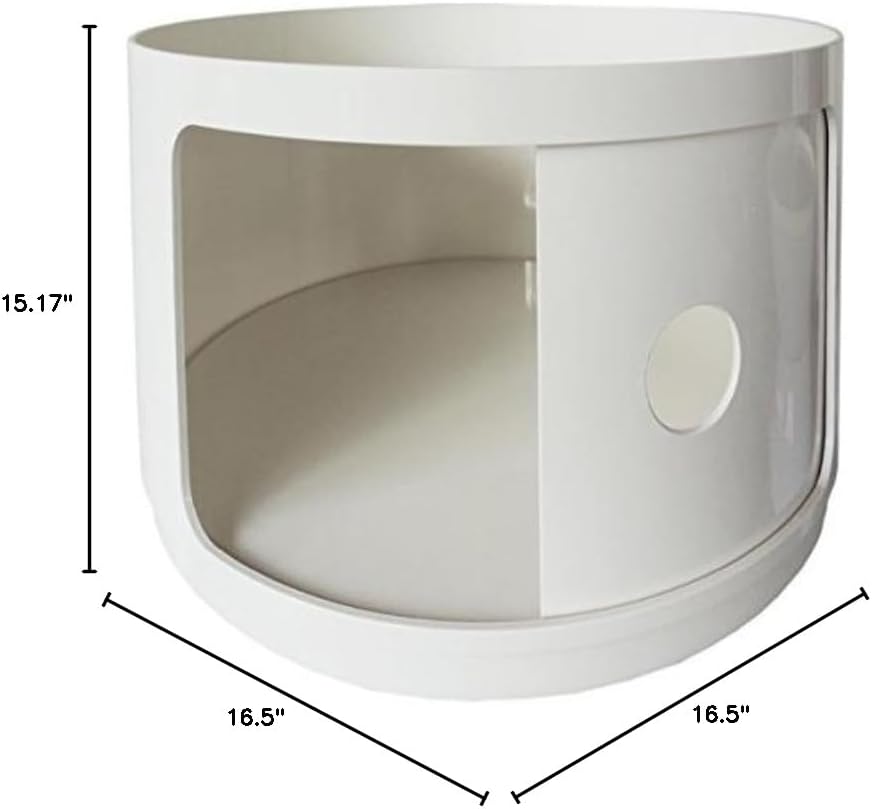 Kartell 4955/03 Componibili Drawers by Anna Castelli Ferrieri, Pack of 1, Opaque White