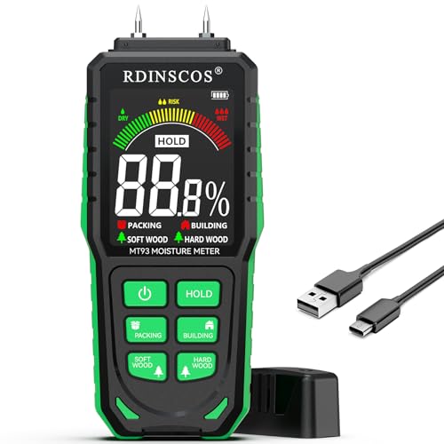 Feuchtigkeitsmessgerät Wiederaufladbar Holzfeuchtemessgerät...